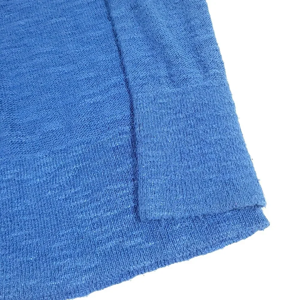 Lilly Pulitzer Knit Cardigan Electric Blue S sweater Ramie enamel buttons preppy